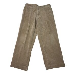 Vintage Polo Sport Ralph Lauren Corduroy Pants Tan Straight Fit Mens Size 34x30